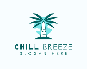 Tropical Palm Tree logo design