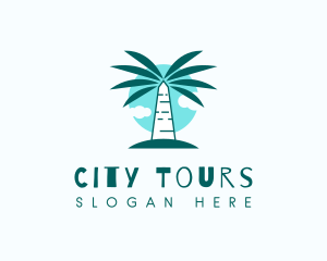 Sightseeing - Tropical Palm Tree logo design