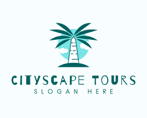 Sightseeing - Tropical Palm Tree logo design