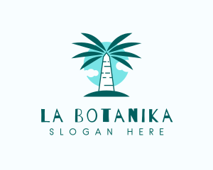 Sightseeing - Tropical Palm Tree logo design