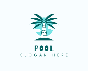 Travel - Tropical Palm Tree logo design