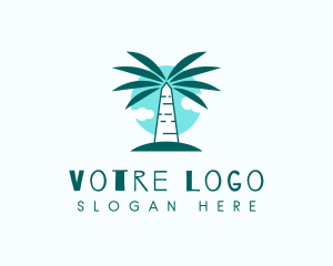 Trip - Tropical Palm Tree logo design