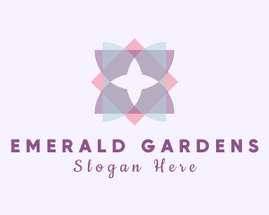 Garden Floral Tile logo design