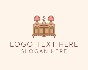 Antique Interior Furnishing logo design