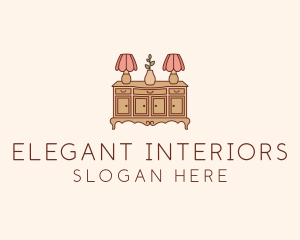 Antique Interior Furnishing logo design