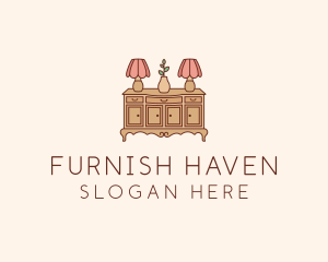 Antique Interior Furnishing logo design