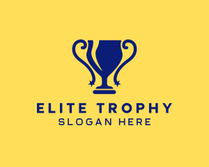 Trophy - Blue Star Trophy logo design