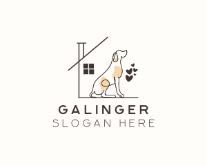 Dog Care Shelter Logo