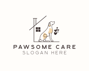 Dog Care Shelter logo design