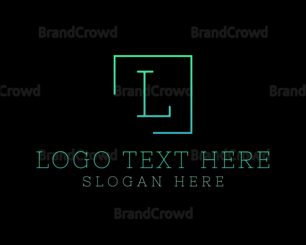 Serif Square Fashion Boutique Logo