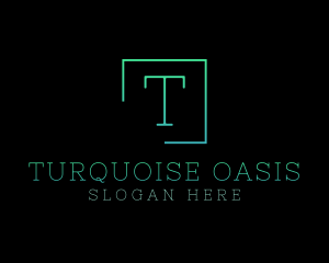 Serif Square Fashion Boutique logo design