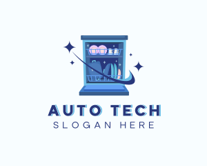 Automatic - Dishwashing Machine Cleaner logo design