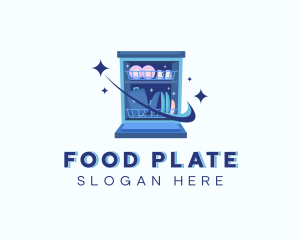 Plate - Dishwashing Machine Cleaner logo design