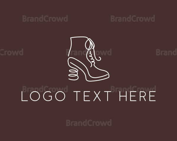 Fashion Shoe Boots Logo