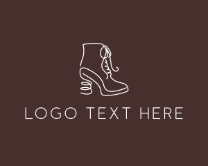 Fashion Shoe Boots Logo