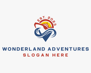 Cruise Ship Travel Location logo design