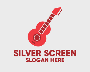 Music Show - Red Guitar Player logo design