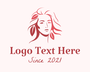 Natural Products - Nature Fashion Lady logo design