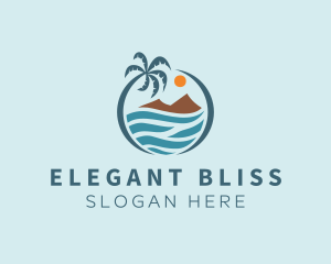 Holiday Getaway - Island Beach Vacation logo design