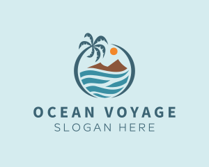 Island Beach Vacation logo design