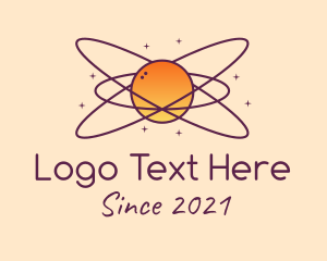 Exploration - Cosmic Planet Orbit logo design
