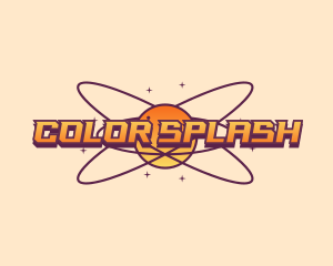 Cosmic Planet Orbit logo design