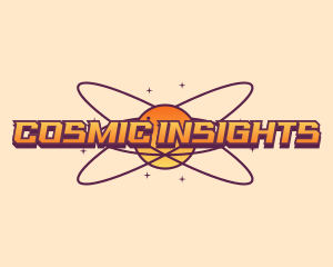 Cosmic Planet Orbit logo design