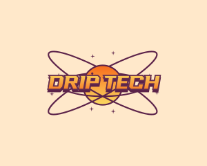 Cosmic Planet Orbit logo design