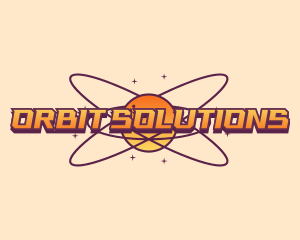 Cosmic Planet Orbit logo design