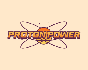 Proton - Cosmic Planet Orbit logo design