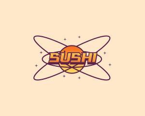 Cosmic Planet Orbit logo design