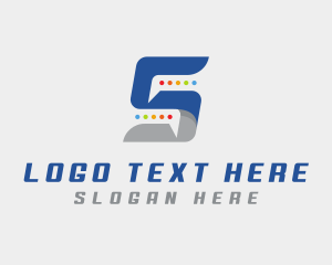 Five - Chat Messaging Letter S logo design