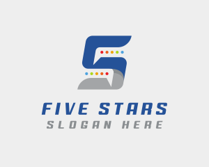 Five - Chat Messaging Letter S logo design