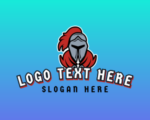 Soldier - Knight Warrior Gaming Character logo design