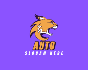 Wild Angry Cougar Logo