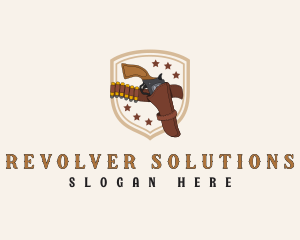 Revolver Gun Holster logo design