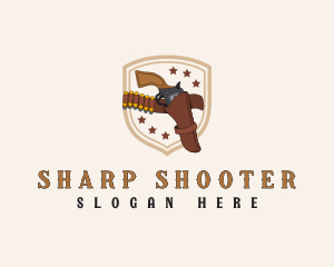 Pistol - Revolver Gun Holster logo design