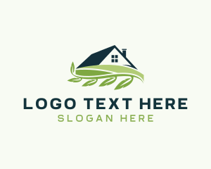 Lawn - Landscaping Farm House Gardening logo design