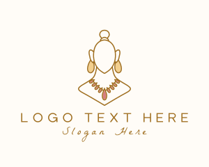 Necklace - Luxury Fashion Jewelry logo design