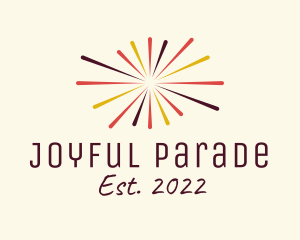 Parade - New Year Fireworks Celebration logo design