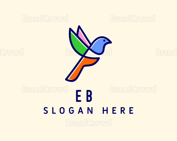 Multicolor Bird Aviary Logo