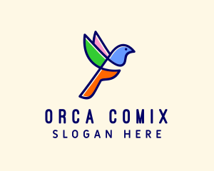 Multicolor Bird Aviary Logo