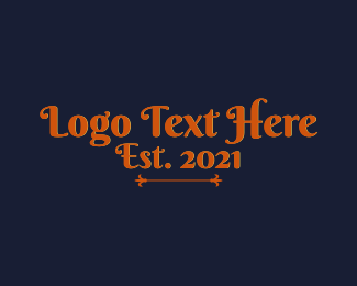 Elegant Vintage Retro Wordmark Logo