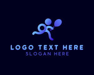 Tennis - Fitness Tennis Athlete logo design