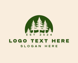 Conservation - Nature Pine Tree Forestry logo design