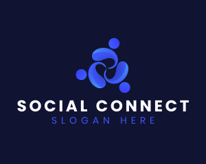 Social - People Social Community logo design