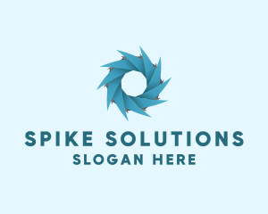 Spiral Blade Disc logo design