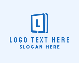 Online Learning - Digital Tablet Technology logo design
