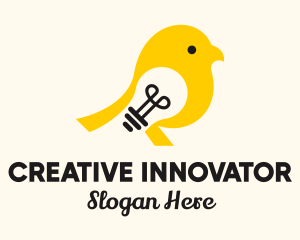 Inventor - Light Bulb Bird logo design