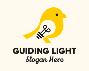 Light Bulb Bird logo design